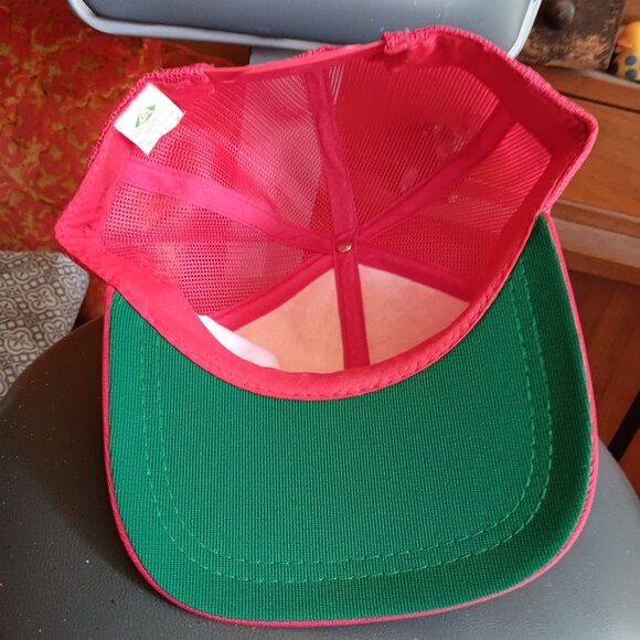 True Vintage Coors Light Red Trucker Hat Snapback Mesh Cap One Size NEW NOS - Picture 4 of 5